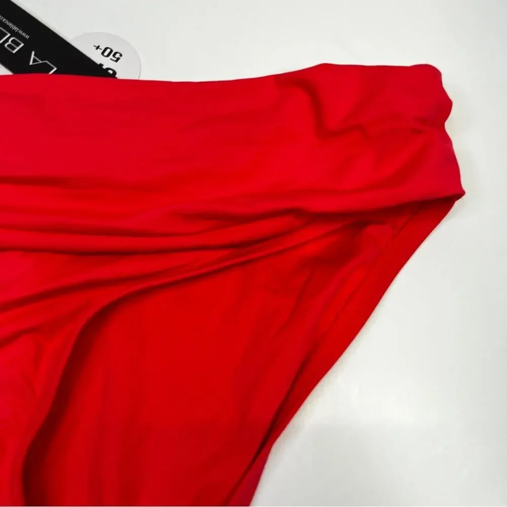 La Blanca Shirred Band Hipster Island Goddess Swim bottoms guava - 16